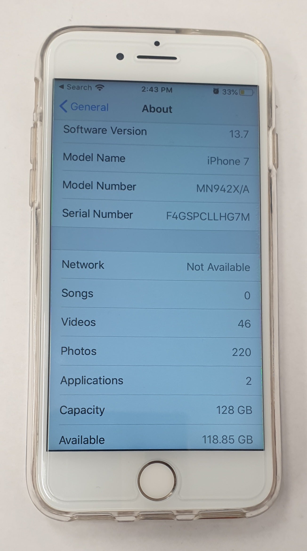 iPhone 7 (White) 128gb