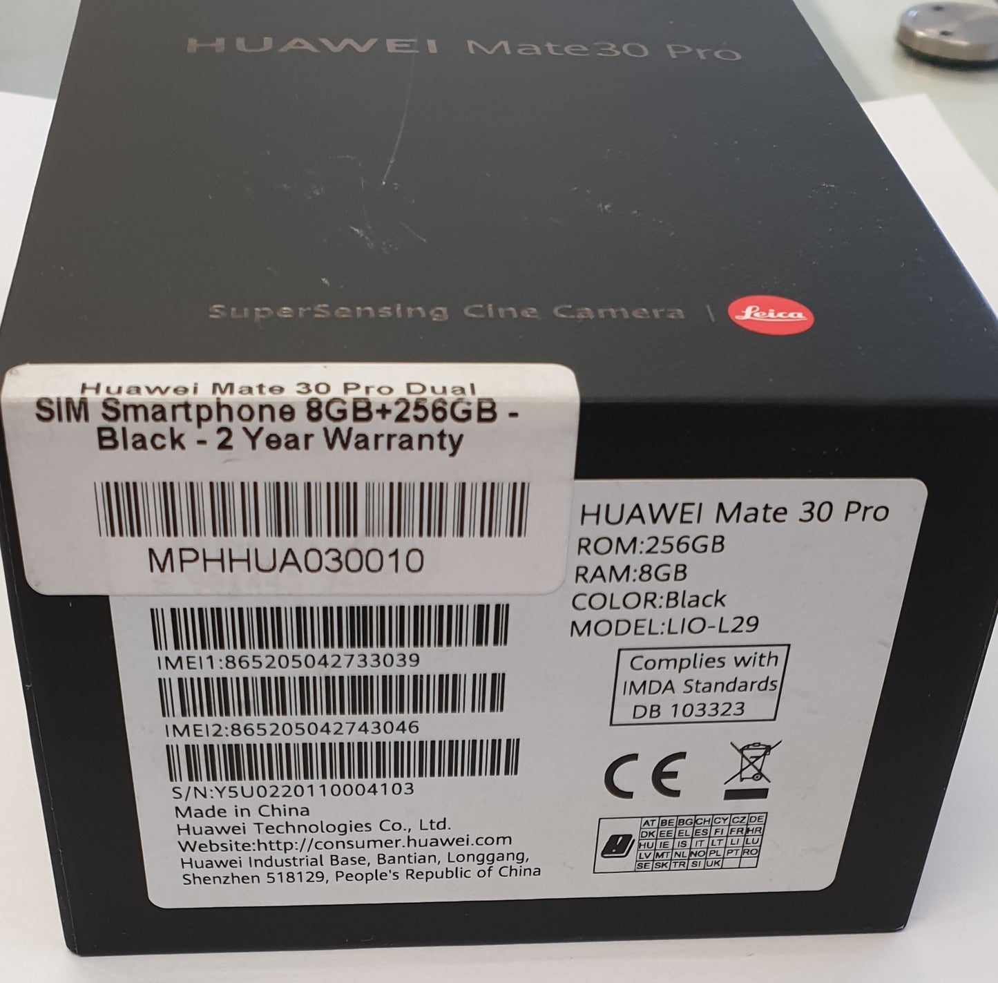 Huawei Mate 30 Pro 256gb 8gb Ram (Black)
